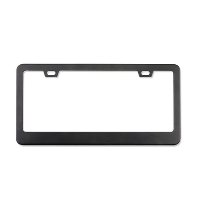 YK-W12 Universal Stainless Steel US License Plate Frame American Modified Car Logo Customized License Plate Frame