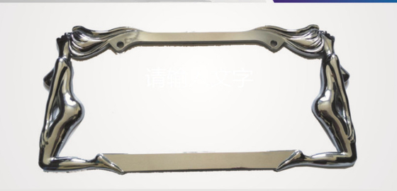 YK-LPF801 Universal Beauty American Car License Plate Frame Chrome Zinc Alloy Car License Plate Frame Manufacture
