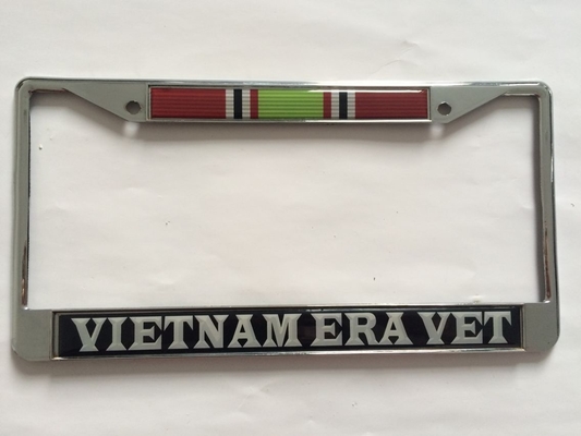 YK-LPF816-1 Universal Chrome American Car License Plate Frame Old Flat Zinc Alloy License Plate Frame From China Factory