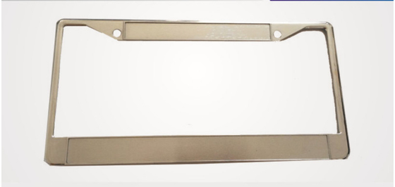 YK-LPF816 Universal Chrome American Car License Plate Frame Flat Zinc Alloy License Plate Frame From China Factory