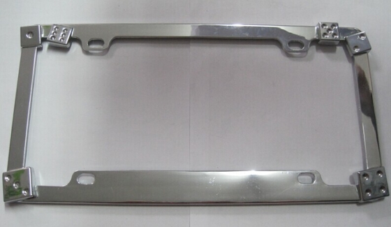 YK-LPF846 USA Car License Plate Frame Design Dice Personalized Chrome Auto License Plate Frame Metal With Screws