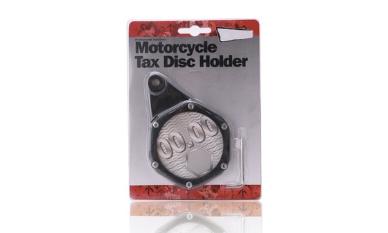 YK-OT138 Black Motorcycle Tax Disc Holder CNC Aluminum Hexagonal Plated Tax Holder Disc Motorcycle