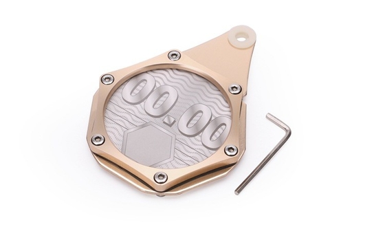 YK-OT138 Black Motorcycle Tax Disc Holder CNC Aluminum Hexagonal Plated Tax Holder Disc Motorcycle