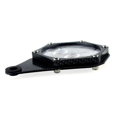 YK- MP1000 Carbon Motorcycle Tax Disc Holder Motorcycle Metal Alloy Tax Disc Permit Holder Waterproof Seal