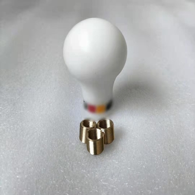 YK033 Universal Plastic Shift Knob Round Carbon Fiber Style Shift Knob With 3 Adapter Shift Lever