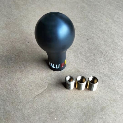 YK033 Universal Plastic Shift Knob Round Carbon Fiber Style Shift Knob With 3 Adapter Shift Lever