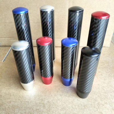 YK-XP010 Carbon Fiber Stick Shift Knob Lengthen Aluminum Alloy Gear Shift Knob Automatic Shifting Lever Fit