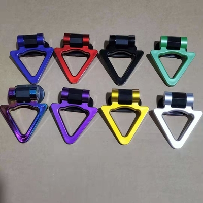 YK-HR028  Aluminum Track Racing Front Rear Bumper Car Accessories Auto Trailer Triangle Eye Towing Tow Hook Kit Supplier