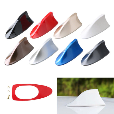 YK-AT120 Car Shark Fin Antenna Cover AM FM Radio Signal Roof Aerial Adhesive Tape Base Car Decorative Antenna