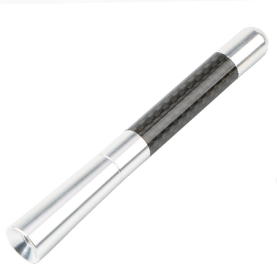 YK-AT122 Car Decorative Antenna Carbon Fiber Car Short Antenna Top Mount Metal Radio Antenna Replacement