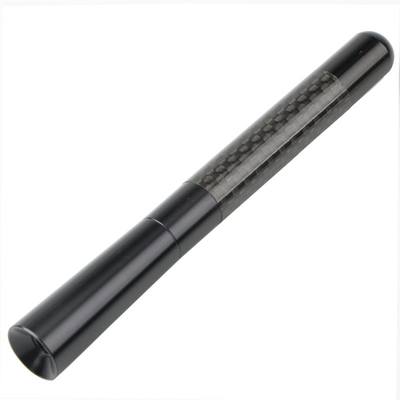 YK-AT122 Car Decorative Antenna Carbon Fiber Car Short Antenna Top Mount Metal Radio Antenna Replacement