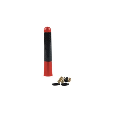 YK-AT123 8CM Carbon Fiber Car Short Antenna Top Mount Metal Radio Antenna Replacement Universal Decorative Antenna