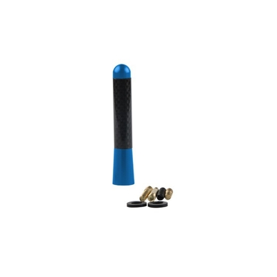 YK-AT123 8CM Carbon Fiber Car Short Antenna Top Mount Metal Radio Antenna Replacement Universal Decorative Antenna