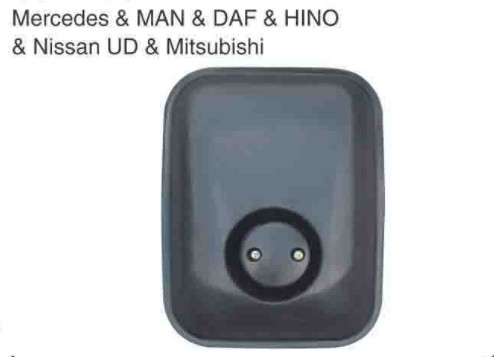 CJ-M-034 Black Square Truck Mirror Replacement For Mercedes &amp; MAN &amp; DAF &amp; HINO &amp; Nissan UD &amp; Mitsubishi