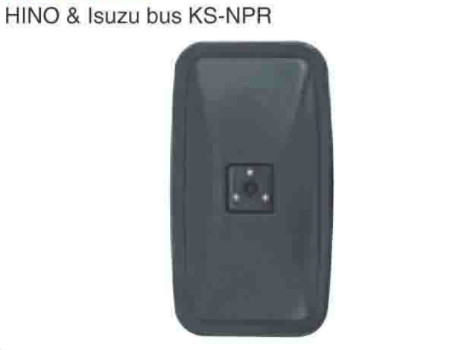 CJ-M-52 HINO &amp; Isuzu Bus KS-NPR Auto Truck Side Mirrors Replacement Distributor ABS Black Truck Rearview Mirrors