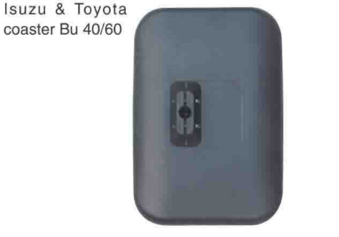 CJ-M-54 ABS Black Rectangle Big Truck Side Mirrors Replacement Distributor Of Isuzu &amp; Toyota Coaster Bu 40/60