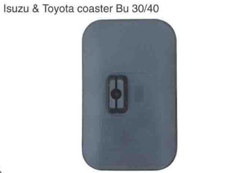 CJ-M-55 Isuzu &amp; Toyota Coaster Bu 30/40 Truck Mirrors ABS Black Rectangle Truck Side Mirror Replacement Distributor