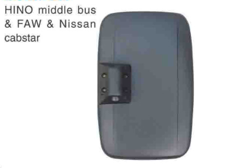CJ-M-57 HINO Middle Bus &amp; FAW &amp; Nissan Cabstar ABS Truck Mirrors Suppliers Black Rectangle Truck Mirror Replacement