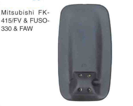 CJ-M-59 ABS Big Truck Mirrors Mitsubishi FK- 415/FV &amp; FUSO- 330 &amp; FAW Black Rectangle Truck Side Mirror Replacement