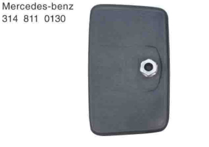 CJ-M-60 ABS Black Truck Mirrors Mercedes-Benz 314 811 0130 Rectangle Exterior Truck Mirror Replacement