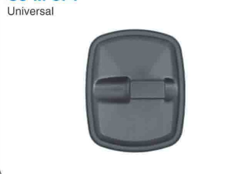 CJ-M-74 Black Square Universal Truck Mirrors ABS Small Side Mirror Replacements Truck Door Mirror Head
