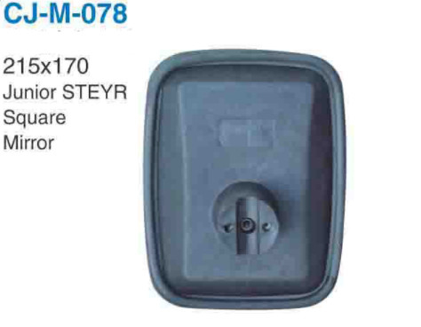 CJ-M-78 Small Square Door Mount Truck Mirrors Black Universal Truck Mirrors Fit For Junior SETYR Mirror 215x170