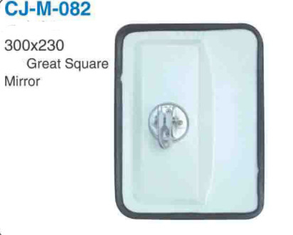 CJ-M-82 Iron Squre Backup Mirrors Glass Truck Door Rearview Mirrors Universal 300x230