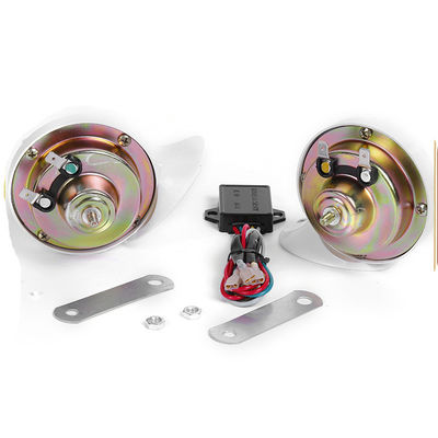 Wholesale Car Horn Kit Blue 12/24V Diameter 90mm 110db Universal Electrical Snail Horn For Trucks Cars etc.