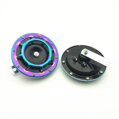 Metal Disc Horn Motorcycle Electric Twin Horn Kit With Protective Grill Supertone Car Horn