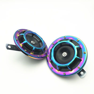 Metal Disc Horn Motorcycle Electric Twin Horn Kit With Protective Grill Supertone Car Horn