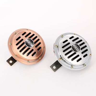 Car Truck Motorcycle Chrome Disc Horn Super Loud Electric Horn 12/24V 125mm Twin Car Horn With Protective Grill
