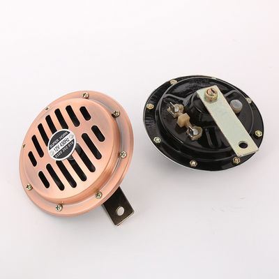 Car Truck Motorcycle Chrome Disc Horn Super Loud Electric Horn 12/24V 125mm Twin Car Horn With Protective Grill
