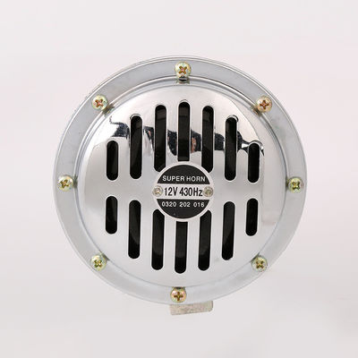 Car Truck Motorcycle Chrome Disc Horn Super Loud Electric Horn 12/24V 125mm Twin Car Horn With Protective Grill