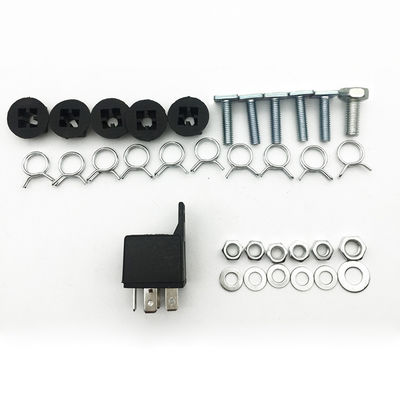 Car Horn Air Horn Kit Red 5 Pipes Trumpet With Compressor Super Loud For Car Truck Van Train Universal 12/24V Refit Horn