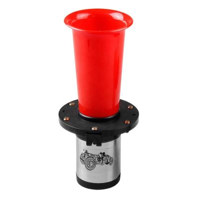 Car Truck Train Universal Air Horn Kit 12/24V Refit Car Horn Red Chrome Black Super Loud Auto Horn