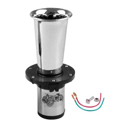 Car Truck Train Universal Air Horn Kit 12/24V Refit Car Horn Red Chrome Black Super Loud Auto Horn
