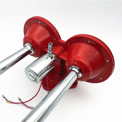 Universal Air Horn 12/24V For Truck Train Boat Dual Pipes Trumpet Car Horn Super Loud Trumpet Zinc Alloy