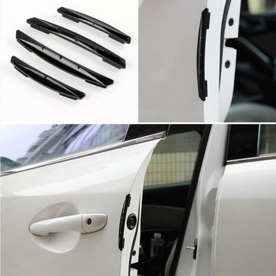 Black Car Silicone Bumper Car Door Edge Guards Car Door Protector Universal Auto Door Side Edge Protection Sticker