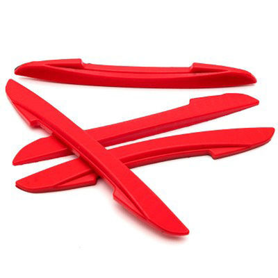 Pure Color Car Door Edge Guard Blade shape Car Door Protector Universal Auto Door Silicone bumper 4pcs/pack