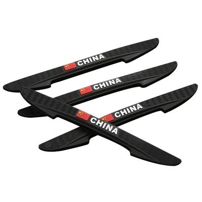 China Flag Car Door Edge Guard Great PVC Car Door Protector Universal Auto Mirror Silicone Bumper 4pcs/Pack
