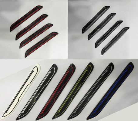 Multi-Colors Slim PVC Car Door Edge Guard Car Rearview Mirror/Defender Protector Universal Trim Guard Sticker 4pcs/Pack