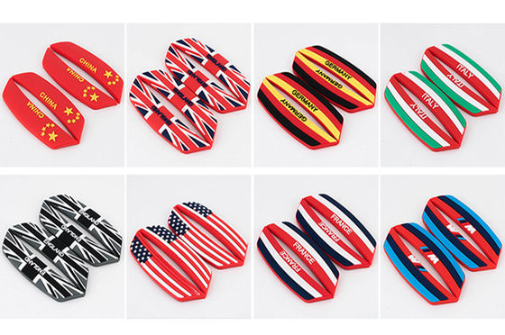 Country Flag Short PVC Car Door Edge Guard Car Rearview Mirror/Defender Protector Universal Car Door Edge Protector