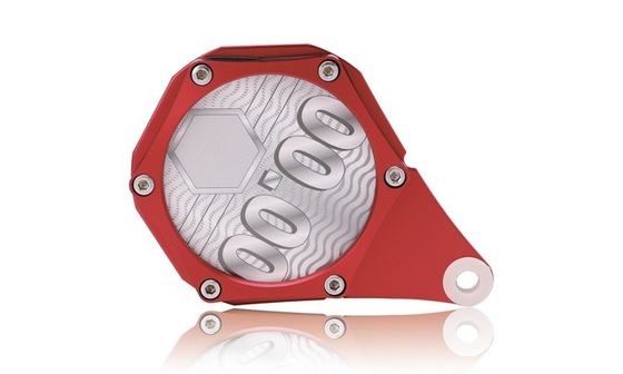 YK-OT138 Black Motorcycle Tax Disc Holder CNC Aluminum Hexagonal Plated Tax Holder Disc Motorcycle