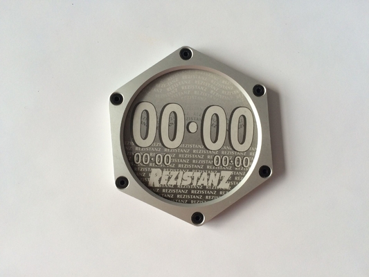 YK-TH608 Silver Motorcycle Tax Disc Holder Alumium Alloy Hexagon Tax Disc Permit Holder Waterproof Seal