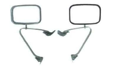 CJ-M-135 42x25CM Chrome Metal Rearview Mirror Replacement With Brackets Exterior Truck Mirrors Extenders