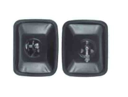 CJ-M-137 Hyundai 91A & Daewoo 365T Square Metal Rearview Truck Mirror Replacements Black Exterior Truck Mirrors