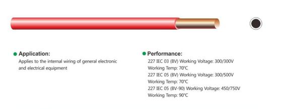 PVC Insulated Single Core Cable CCC 227IEC ( BV )
