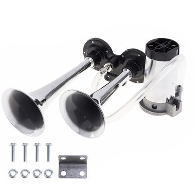 Universal High Level Air Horn 12/24V For Truck Train Boat Dual Pipes Trumpet Car Horn Super Loud Car Trumpet